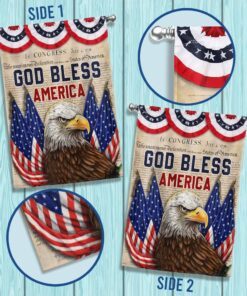 god bless america patriotic eagle independence day tqn1241f 6457
