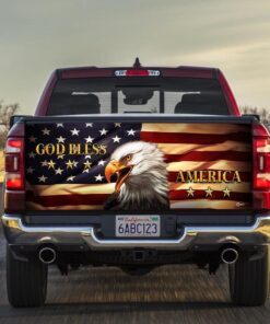 God Bless America Truck Tailgate Decal Sticker Wrap