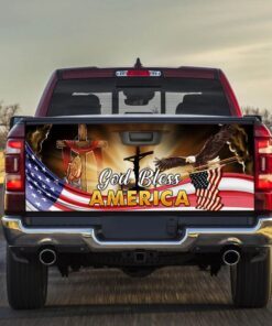 God Bless America Truck Tailgate Decal Sticker Wrap THB3197TD