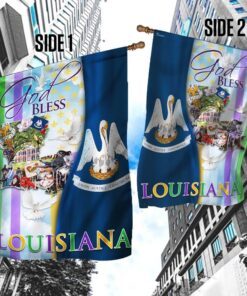 god bless louisiana flag 1298