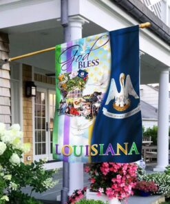 god bless louisiana flag 5401