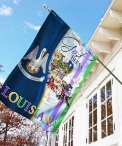 god bless louisiana flag 6591