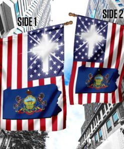 god bless pennsylvania flag 2303