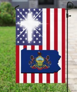 god bless pennsylvania flag 7695