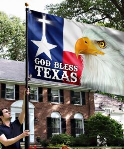 god bless texas eagle grommet flag tqn304gf 2997