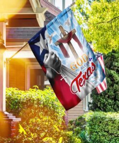 God Bless Texas Strong Faith Flag