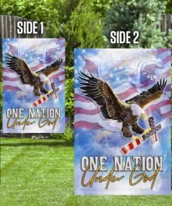 god eagle flag one nation under god mlh1869f 1545
