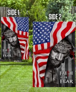 god faith over fear flag 1298