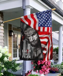 God Faith Over Fear Flag