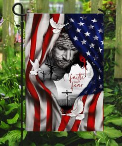 god faith over fear flag 4523