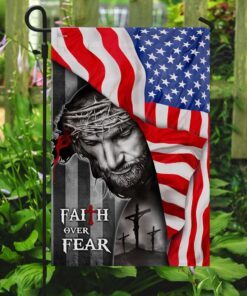 god faith over fear flag 5420