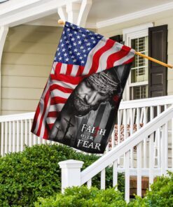 god faith over fear flag 6904