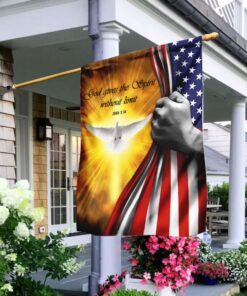 God Gives The Spirit Without Limit Flag