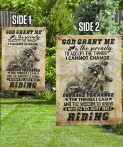 god grant me the serenity motocross flag 1560