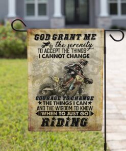 god grant me the serenity motocross flag 5250