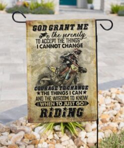 god grant me the serenity motocross flag 6580