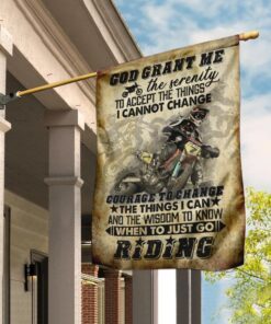 God Grant Me The Serenity Motocross Flag