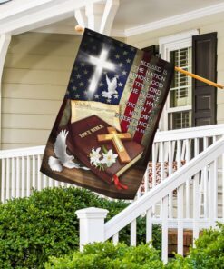 god jesus blessed is the nation whose god is the lord flag mlh1712f 2017