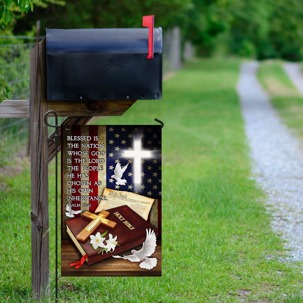 God Jesus Blessed Is The Nation Whose God Is The Lord Flag MLH1712F - Image 10