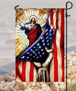 god jesus christian american flag 6657