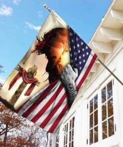 god jesus christian cross faith american flag 2375