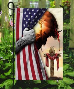 god jesus christian cross faith american flag 4835