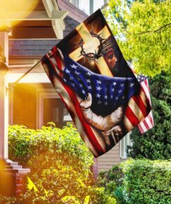 god jesus cross american u.s. flag 5193