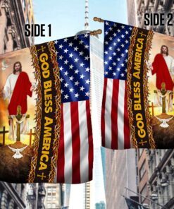 god jesus cross flag god bless america flag mlh2112f 3430