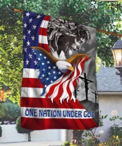 god jesus flag one nation under god american eagle mlh1967f 7249