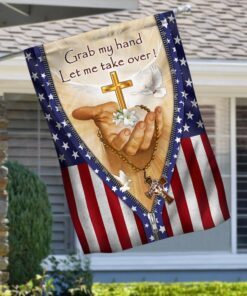 God Jesus Hand Flag Grab My Hand Let Me Take Over MLH2102F