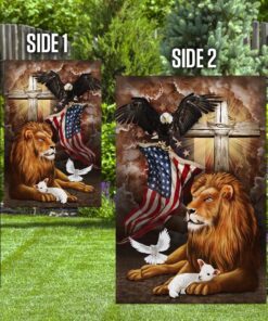 god lion american eagle flag 1639