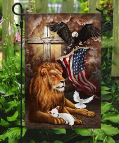 god lion american eagle flag 6533
