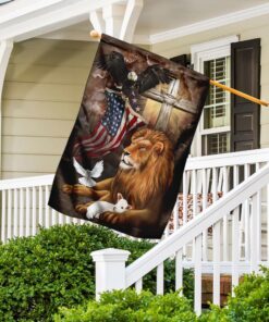 god lion american eagle flag 7482