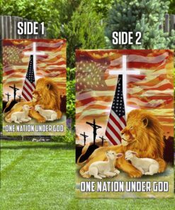 god lion of jesus flag one nation under god lnh039f 1072