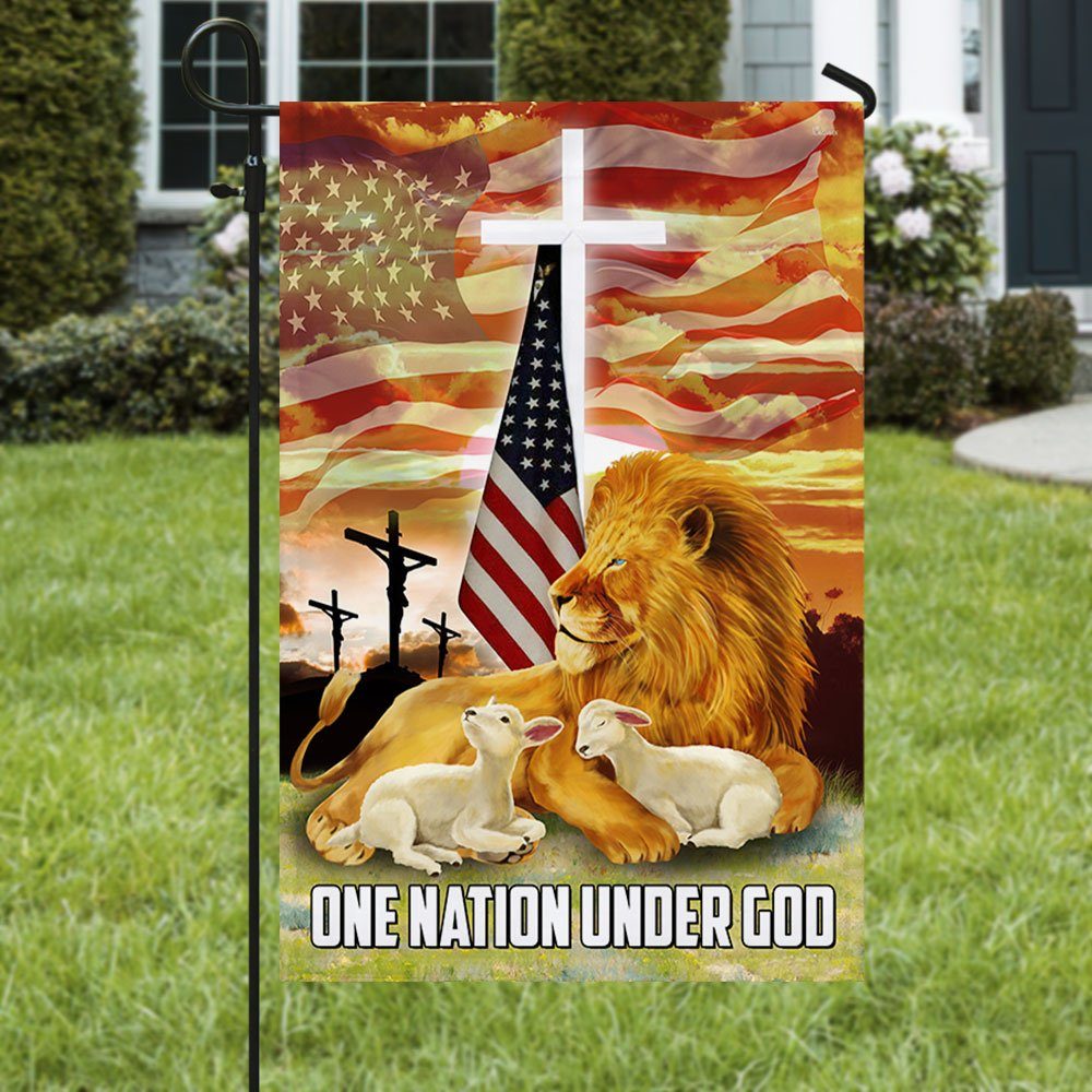 God Lion Of Jesus Flag One Nation Under God LNH039F - Image 5