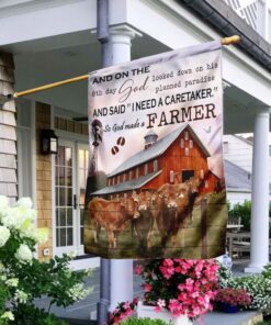 God Made A Farmer Flag