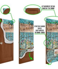 god says you are hummingbird door cover 7623