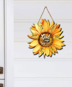god says you are lovely strong special unique precious wooden sign qnk07wd 3900