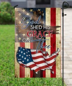 God Shed His Grace On Thee Flag