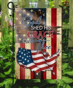 god shed his grace on thee flag 4589