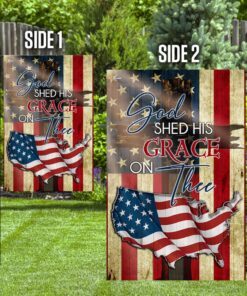 god shed his grace on thee flag 6445