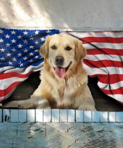golden retriever american patriot american flag thh2903gfv12 6874