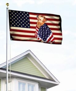 golden retriever american patriot grommet flag bnl40gfv5 7938