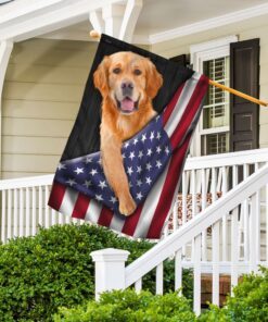 golden retriever dog american flag ddh2847fv14 2514