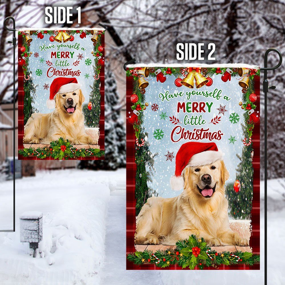 Golden Retriever Dog Flag, Have Yourself A Merry Little Christmas QNN374Fv2 - Image 6