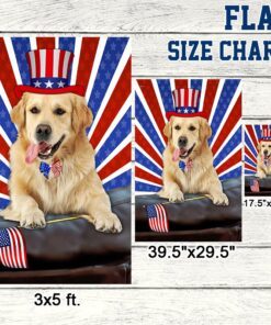 golden retriever dog flag 4th of july independence day tqn186fv3 1008