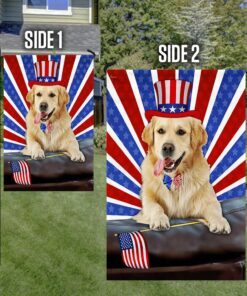golden retriever dog flag 4th of july independence day tqn186fv3 5859