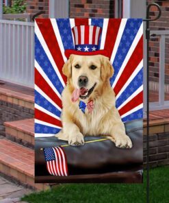 golden retriever dog flag 4th of july independence day tqn186fv3 6431