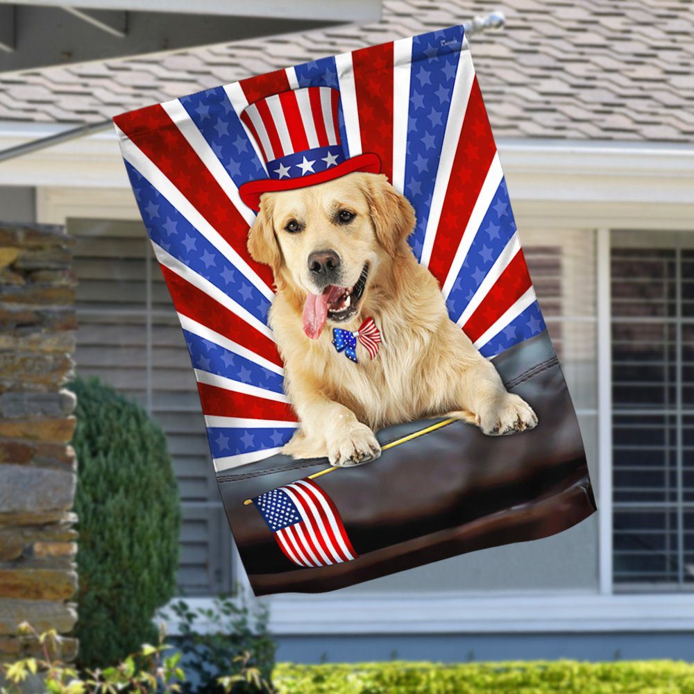 Golden Retriever Dog Flag 4th Of July Independence Day TQN186Fv3 - Image 2
