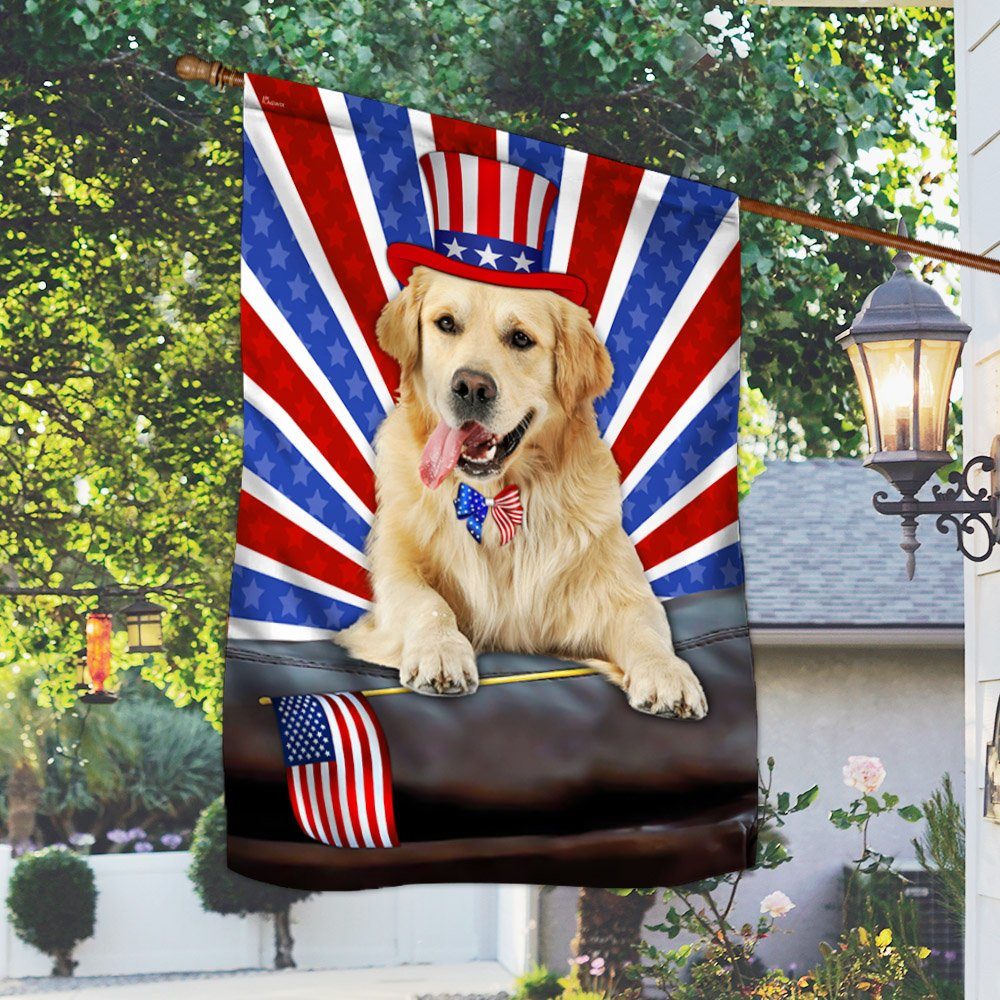 Golden Retriever Dog Flag 4th Of July Independence Day TQN186Fv3 - Image 3